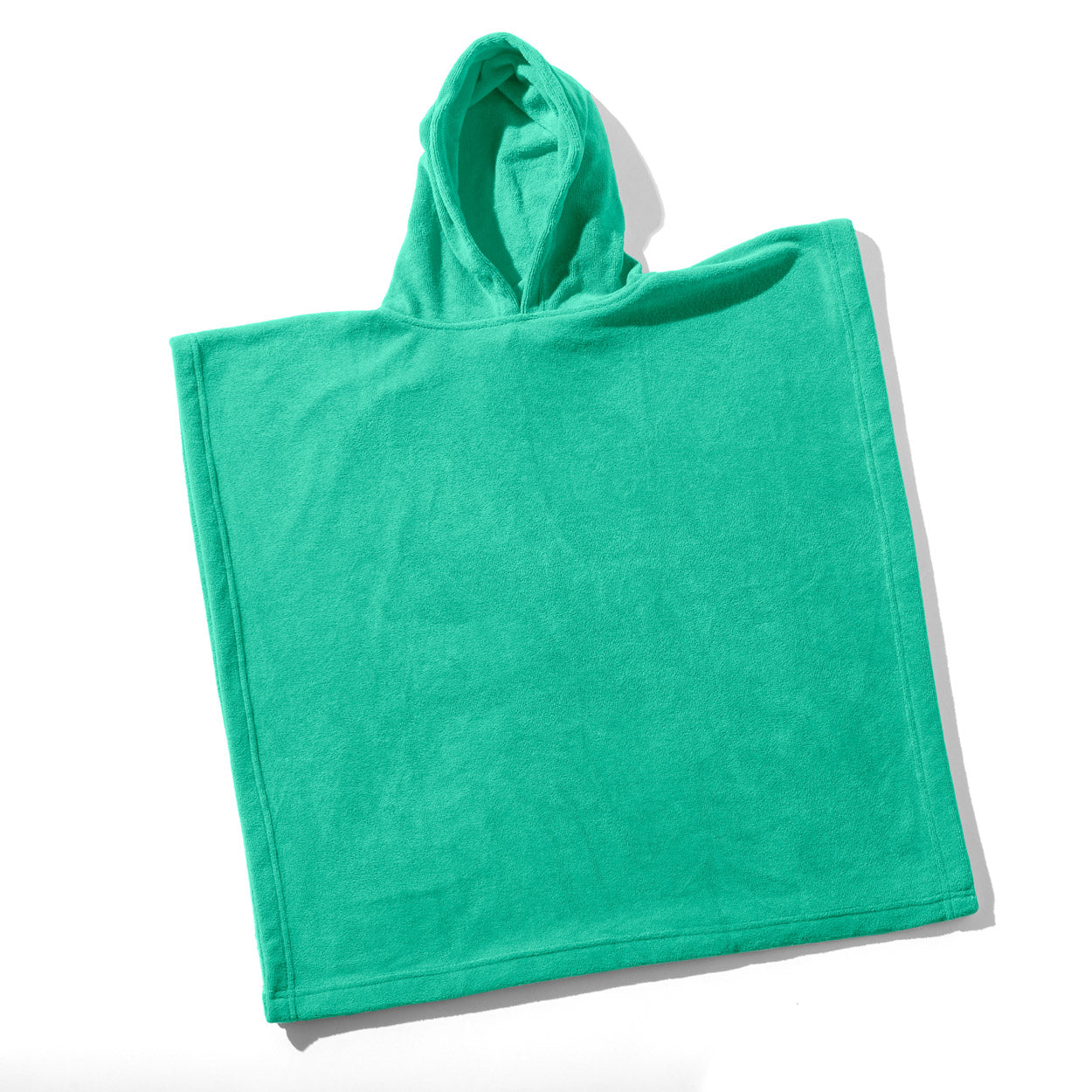 Kids hooded towel in Green – Small – quick-dry lightweight microfiber – Wovii