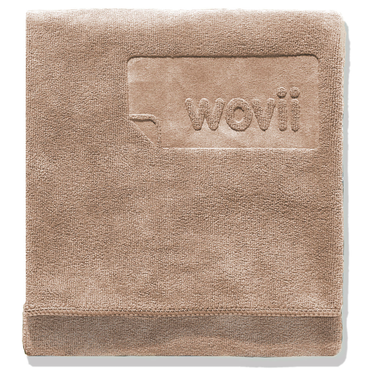 sand-free beach towel in brown – quick-dry microfiber – Wovii