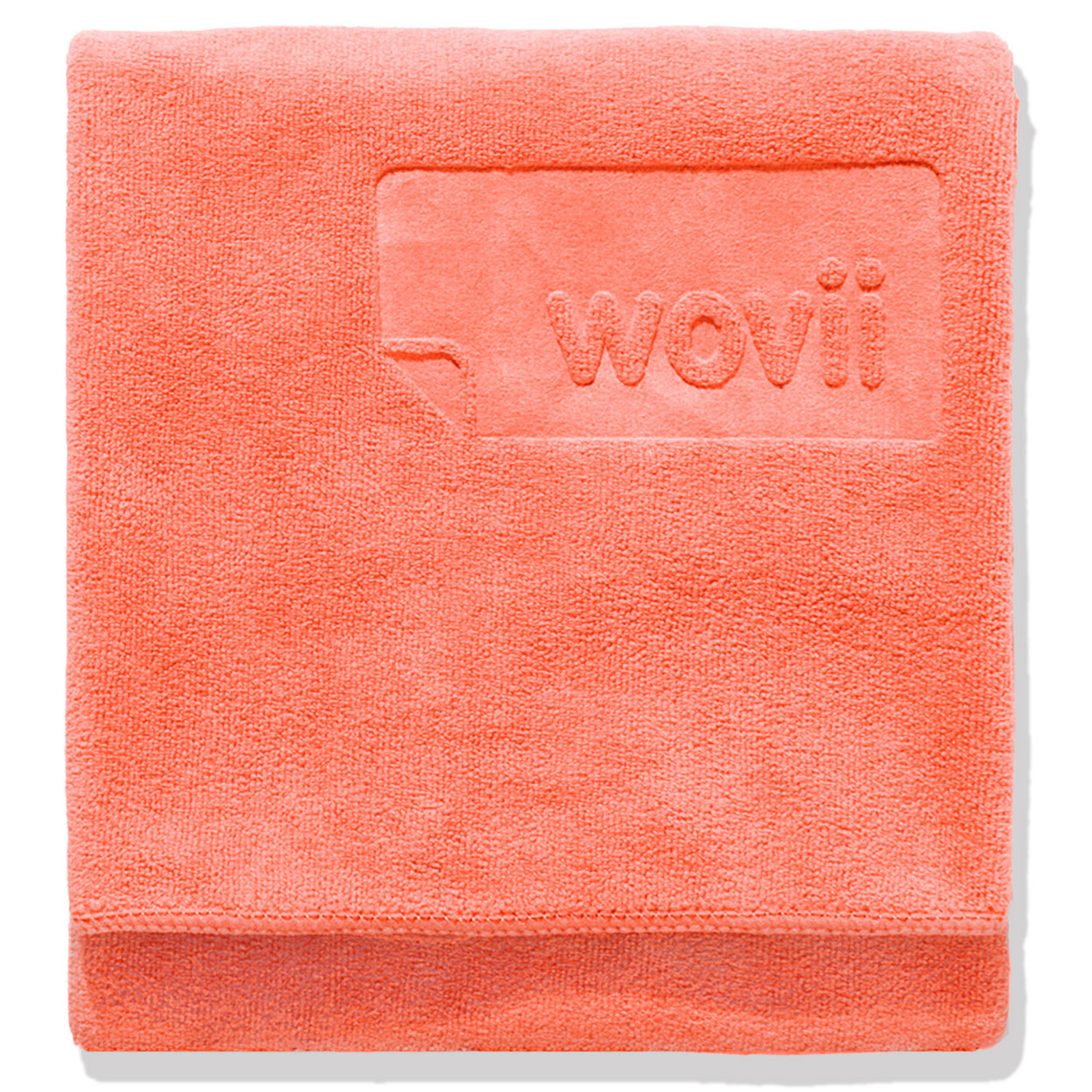 sand-free beach towel in orange – quick-dry microfiber – Wovii