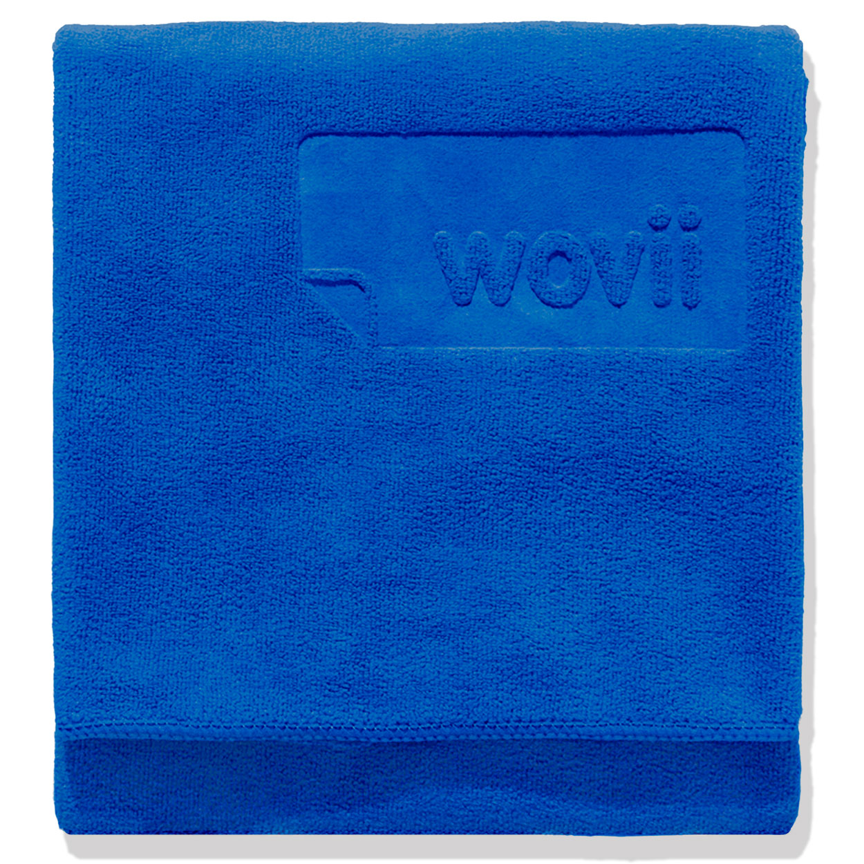 sand-free beach towel in royal blue – quick-dry microfiber – Wovii