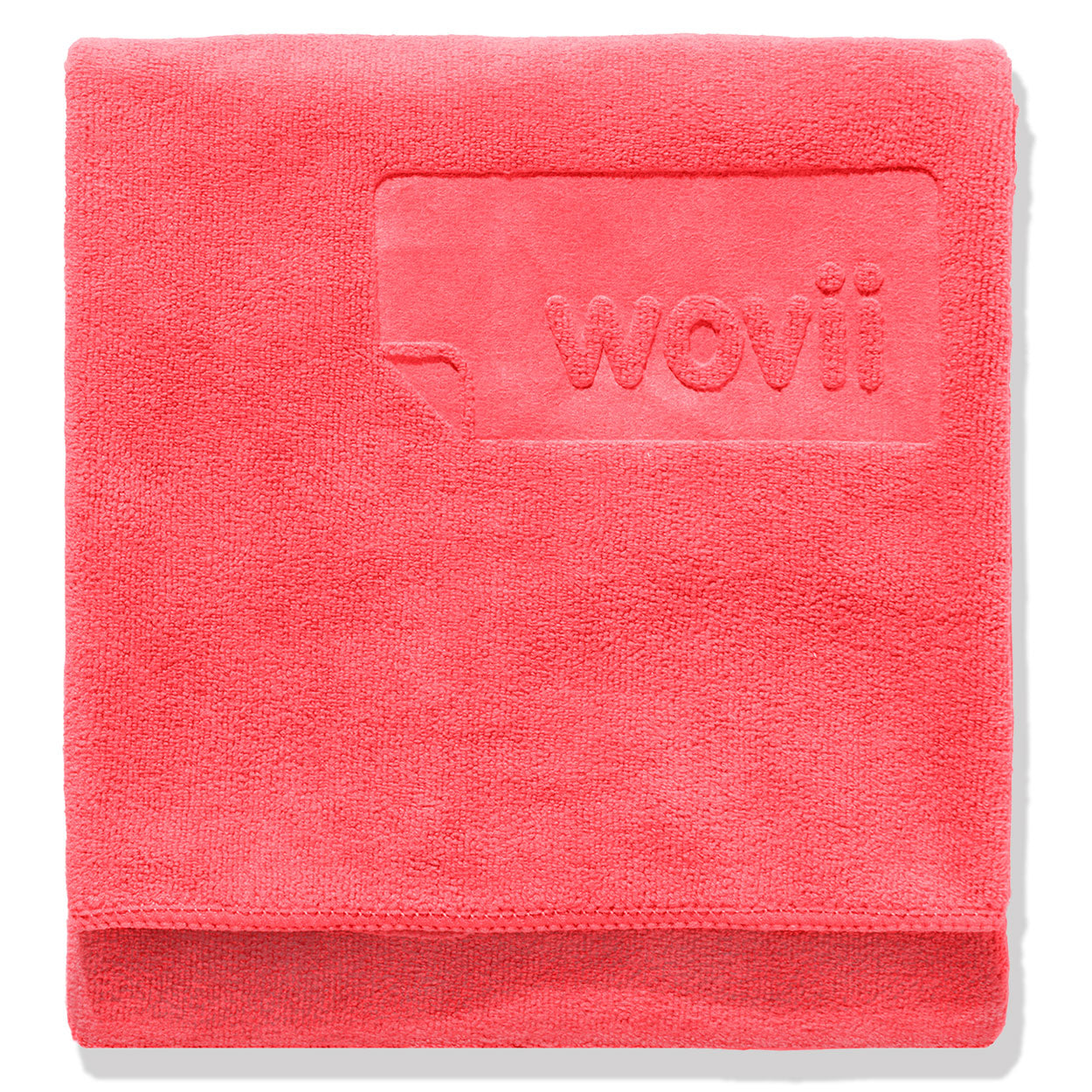 sand-free beach towel in red – quick-dry microfiber – Wovii