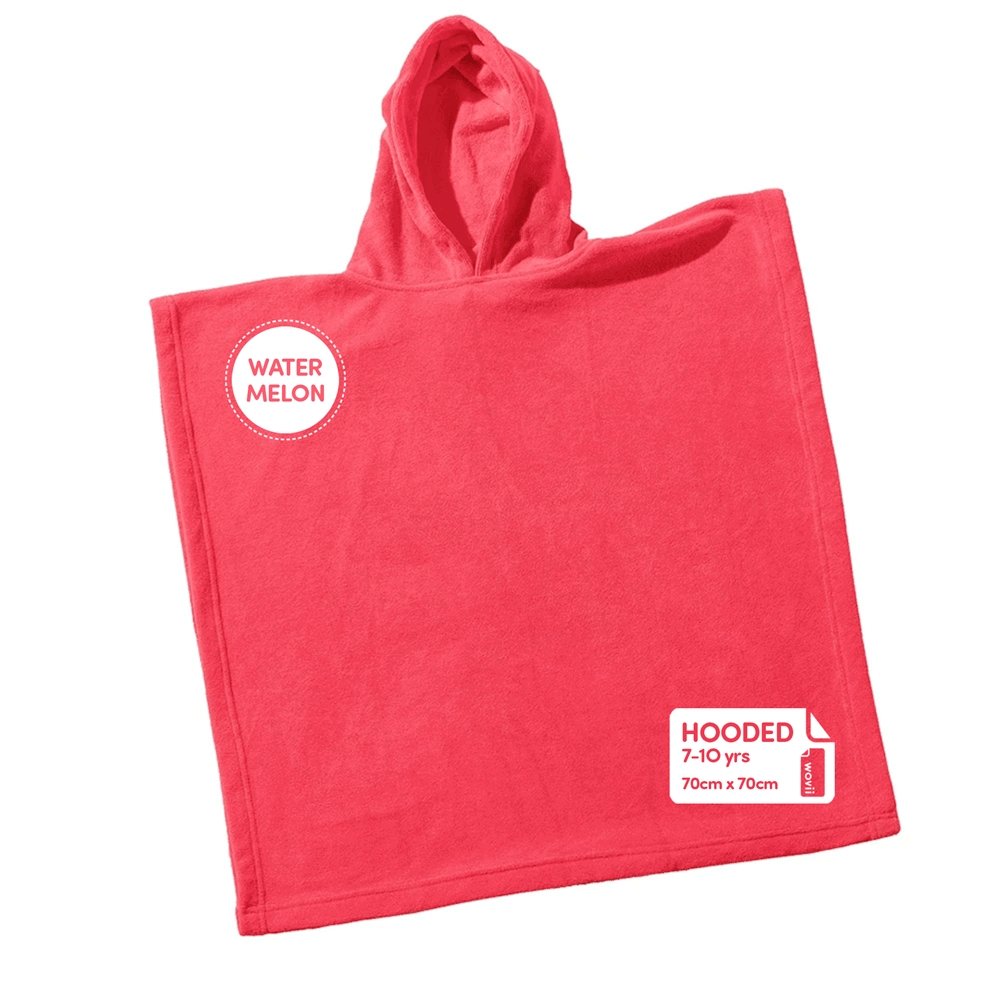 HOODED Wovii Kids Poncho (For ages 7 to 10) - Wovii