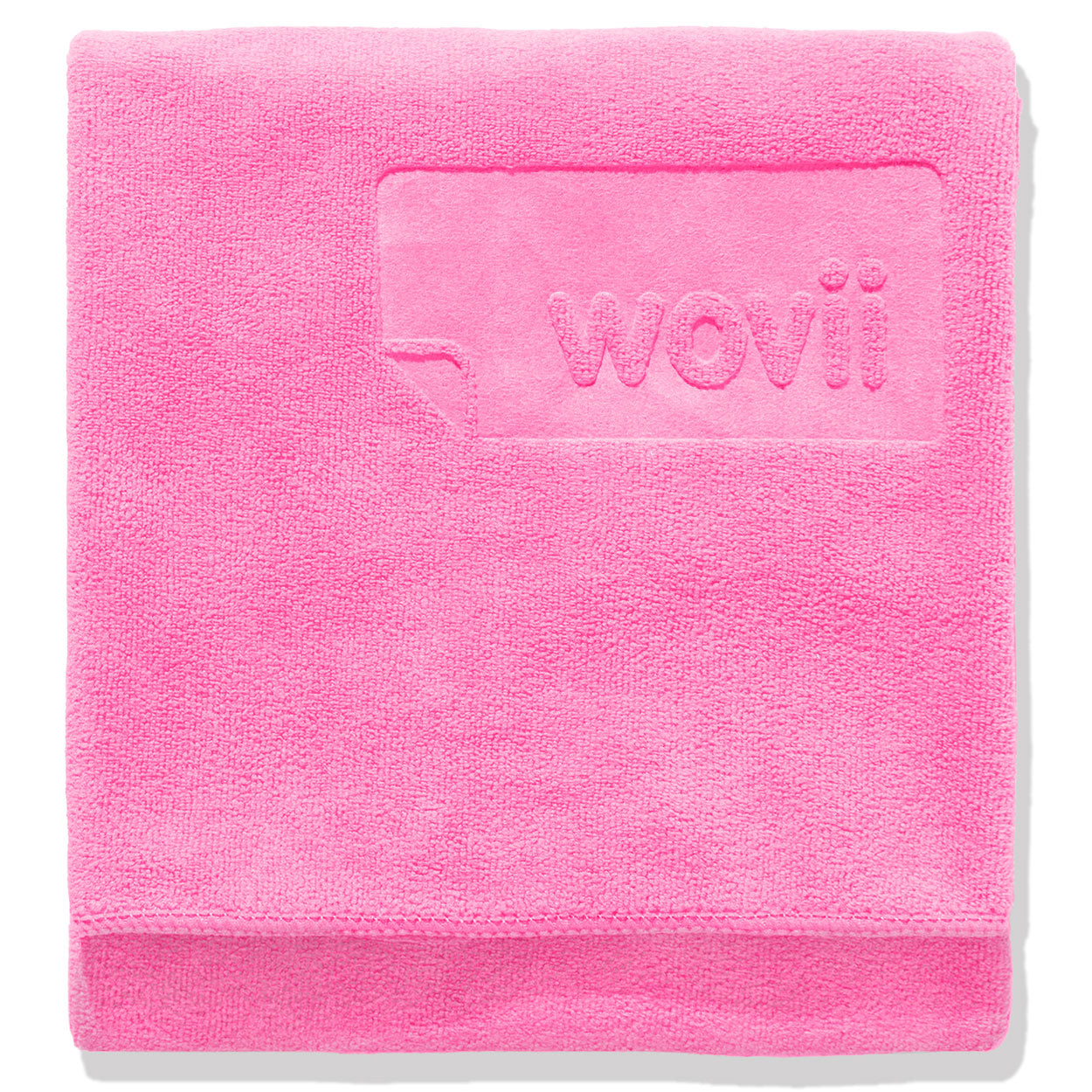 sand-free beach towel in pink – quick-dry microfiber – Wovii