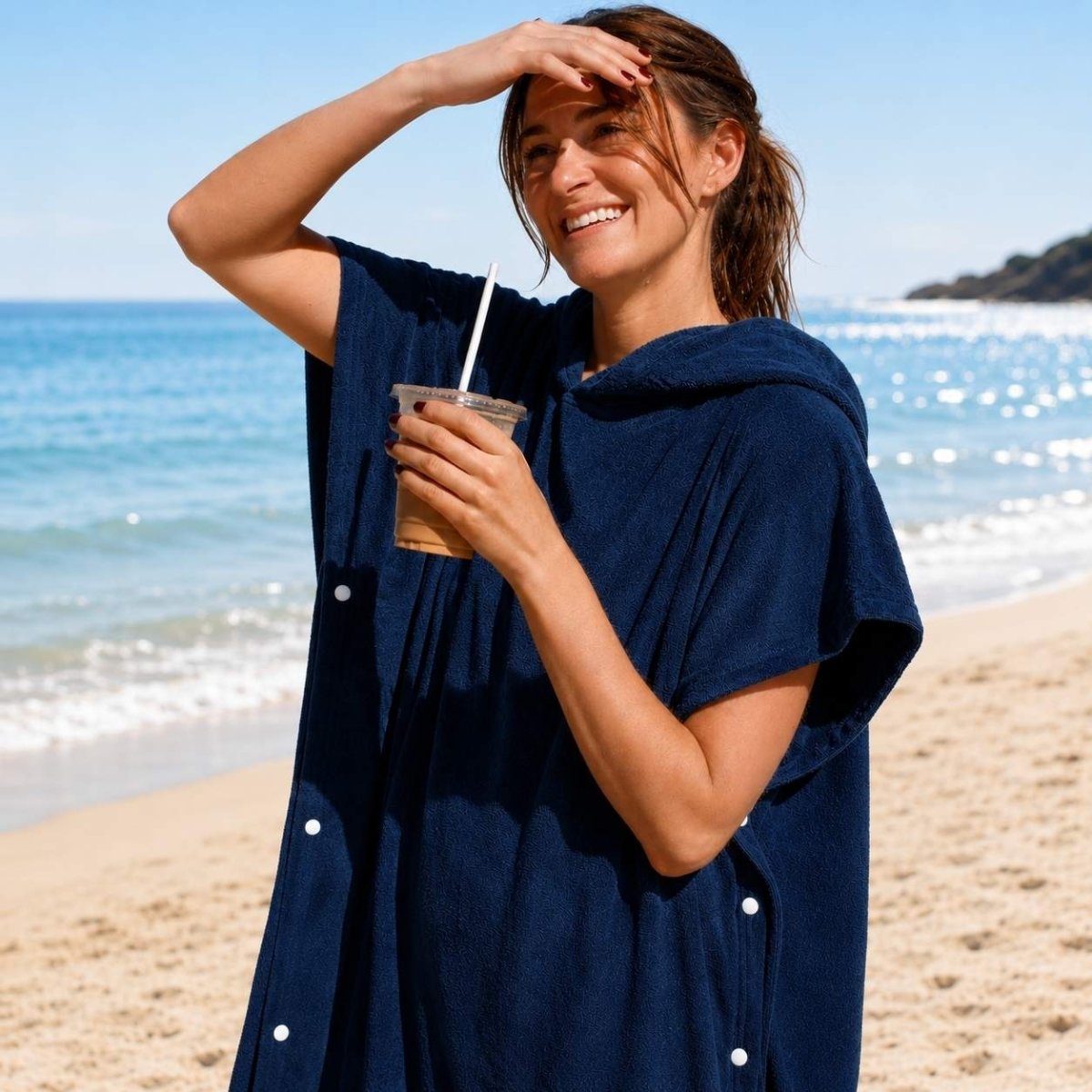 Adult Hooded Poncho Towel – Medium - Wovii